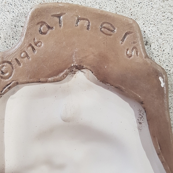 1970s Kitsch Handpainted Ceramic Wall Decor - Picture 6 of 9